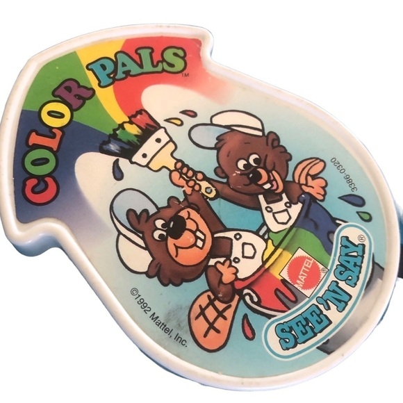 VTG Mattel 1989/92 See ‘N Say Color Pals TedPull Down Handle Red Carrying Handle - Picture 5 of 5